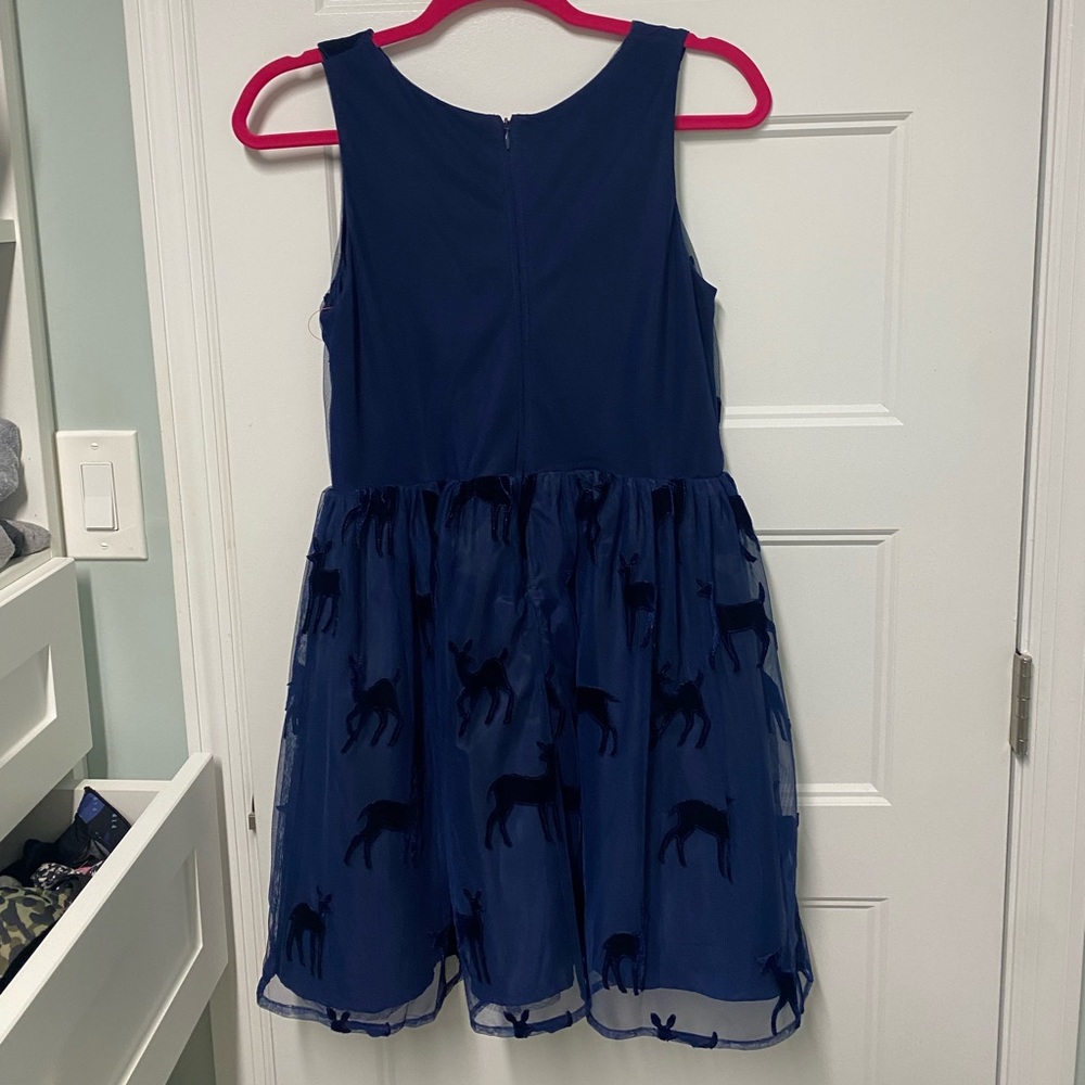 Cat&Jack Navy Deer Dress - Picture 2 of 6